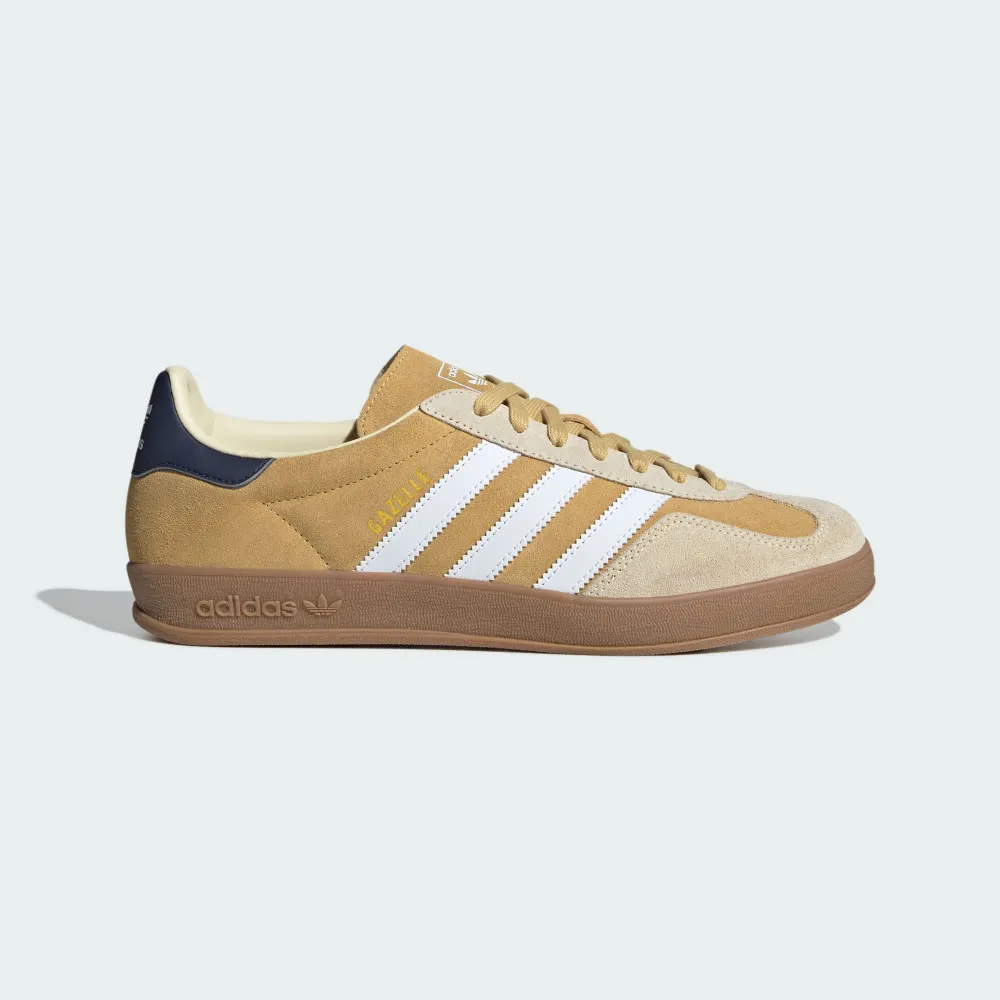 【ADIDAS】GAZELLE INDOOR 休閒鞋 男鞋 米綠色-JI2583 歷史價格詳細信息