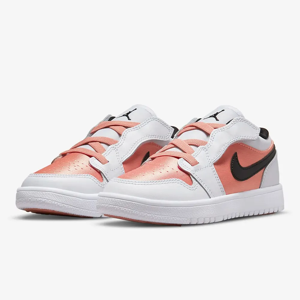 Nike 童鞋 Jordan 1 Low ALT PS 白 粉橘 中童鞋 AJ1 魔鬼氈【ACS】 DM8966-801 歷史價格詳細信息