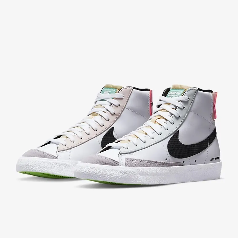 NIKE 休閒鞋 運動鞋 BLAZER MID 77 EMB 男 DD8025100 白藍橘 DD8025101 黑紅灰 歷史價格詳細信息