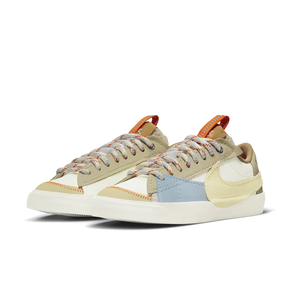 NIKE W BLAZER LOW 77 JUMBO 女休閒鞋 DQ1470102 白粉 歷史價格詳細信息