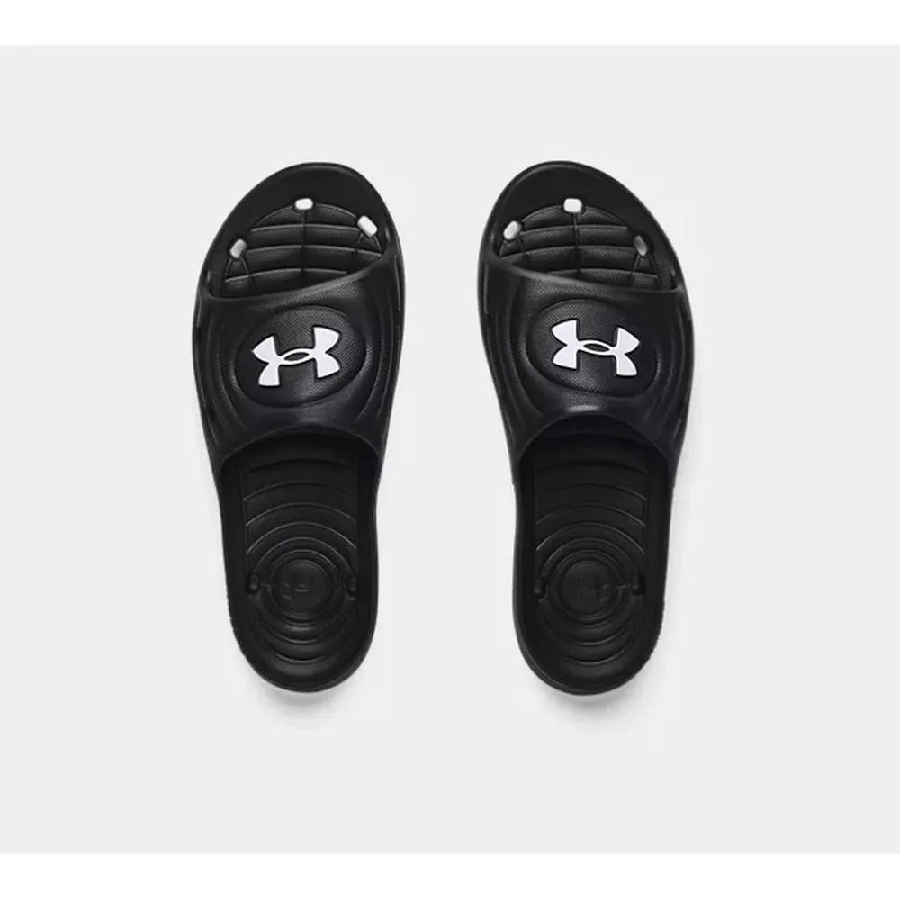 Under Armour 拖鞋 Locker IV UA 防水 黑白 男鞋 運動拖鞋 【ACS】 3023758-001 歷史價格詳細信息