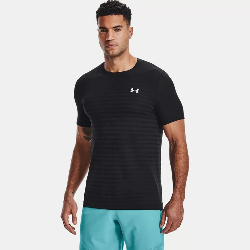 【UNDER ARMOUR】UA 男 Seamless Grid 短T-Shirt _1376921-001(黑) 歷史價格詳細信息