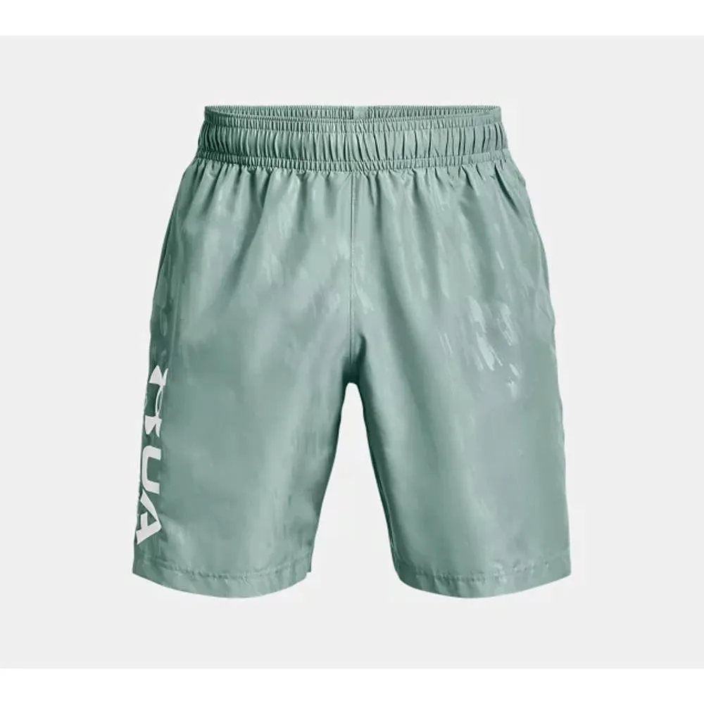 【UNDER ARMOUR】UA 男  Woven Emboss運動短褲 _1361432-177(水晶綠) 歷史價格詳細信息
