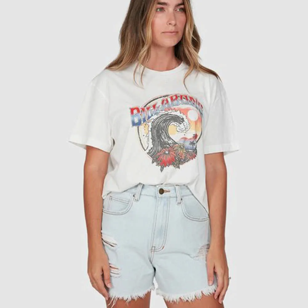 【BILLABONG】BILLABONG LOST ISLAND 短袖T恤 白 Outdoor(6507022MSCY) 歷史價格詳細信息