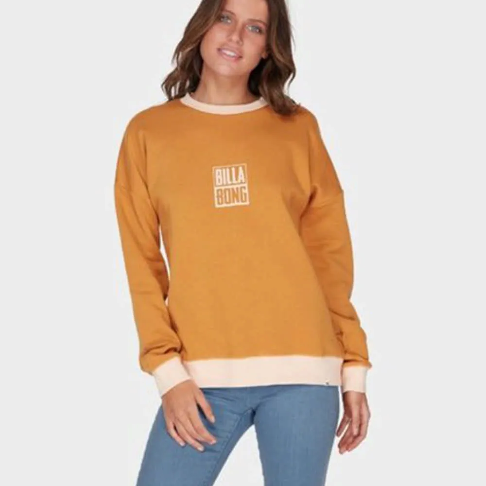 BILLABONG 女 LINE UP CREW 保暖長上衣 芥黃 6595748HOG 歷史價格詳細信息