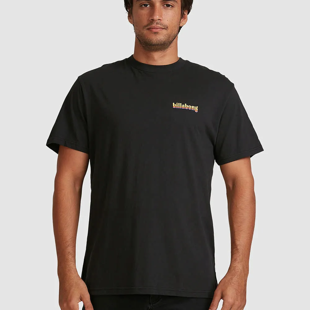 BILLABONG TECHNICOLOR 男 短袖T恤 9508038BLK 黑 歷史價格詳細信息