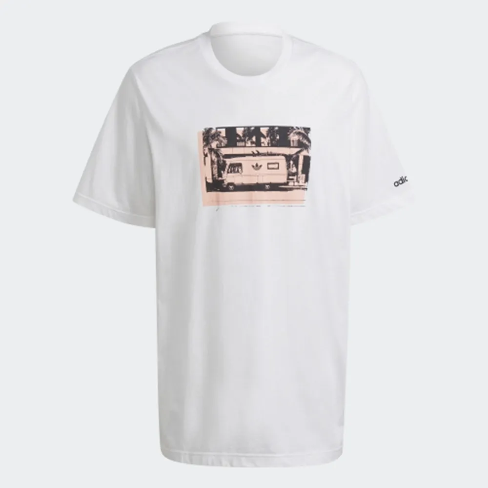 ADIDAS PHOTO TEE 男短袖上衣 HB1820 白 歷史價格詳細信息