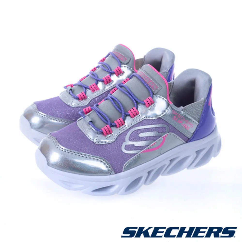 Skechers 童鞋 Flex Glide Slip-Ins 藍 粉紅 銀 緩震 小朋友 運動鞋 302221LBLPK 歷史價格詳細信息