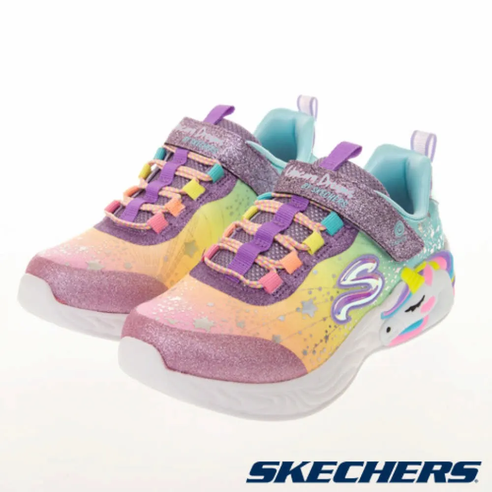 【SKECHERS】休閒鞋 Dreamy Lites 童鞋 中童 灰紫 輕量 魔鬼氈 基本款 經典(303510NLTGY) 歷史價格詳細信息