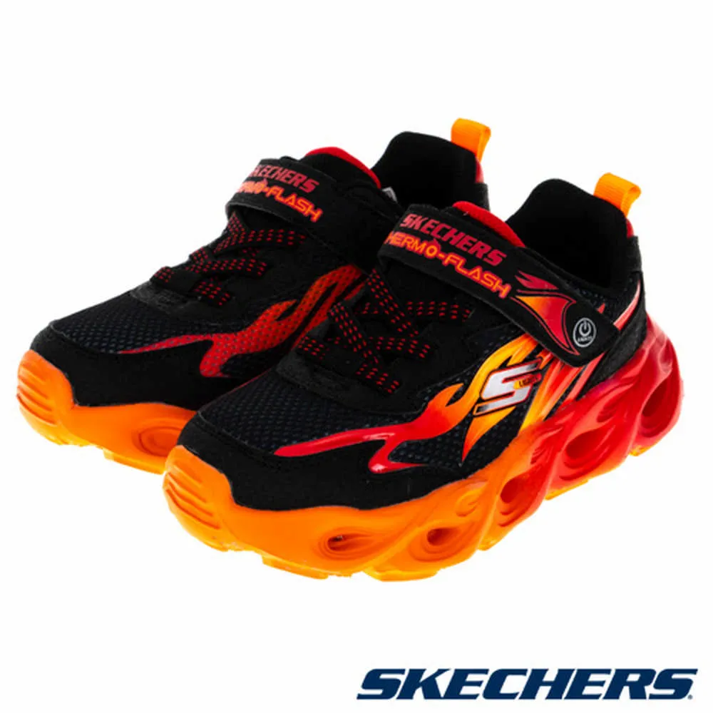 【SKECHERS】中大童 THERMO-FLASH 休閒鞋-400103LBKRD 歷史價格詳細信息