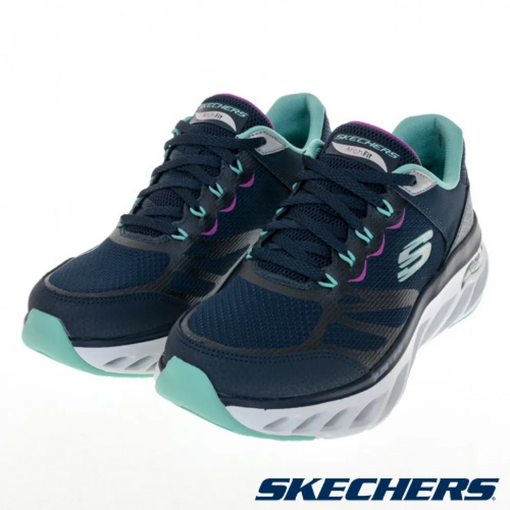 Skechers 休閒鞋 Arch Fit Glide-Step 黑 紫藍 中空中底 女鞋 ACS 149387BKMT 歷史價格詳細信息