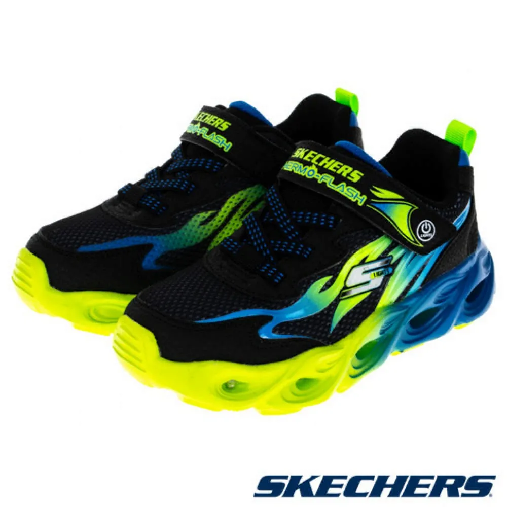 【SKECHERS】中大童 THERMO-FLASH 休閒鞋-400103LBKRD 歷史價格詳細信息