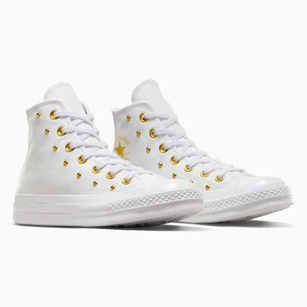 CONVERSE CHUCK 70 1970 HI 高筒 休閒鞋 鉚釘皮革鞋 女鞋 白色-A06808C 歷史價格詳細信息