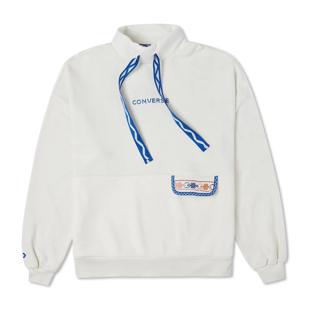 CONVERSE 圓領套頭衫 CHAIN STITCH CREW W 女 10025516-A02 淺綠色 歷史價格詳細信息