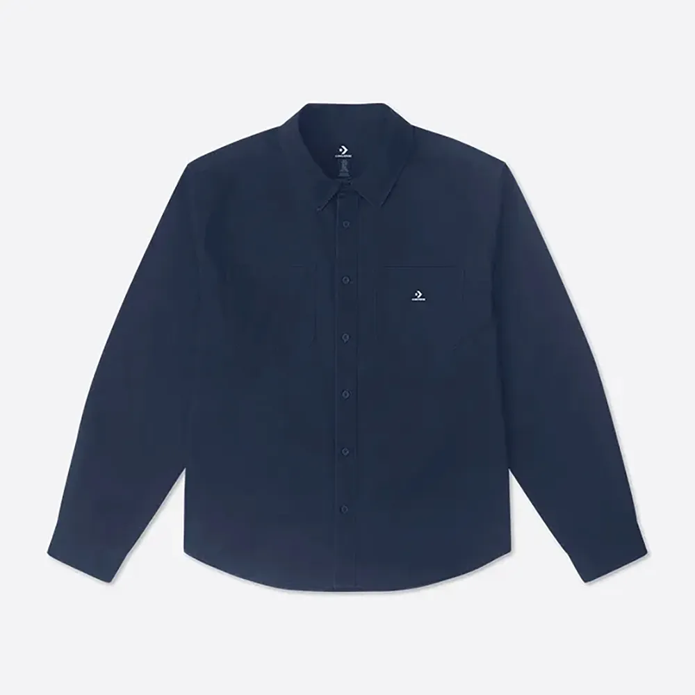 CONVERSE 男子長袖襯衫 燈心絨 休閒外套 襯衫外套 咖啡色-10024006-A03 歷史價格詳細信息