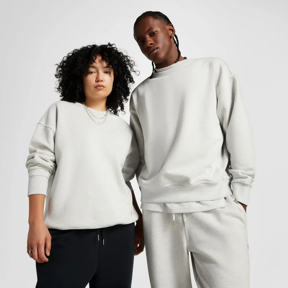 CONVERSE 男女款長袖上衣 胸前LOGO 黑色 中性  寬版  大學T -10024915-A01 歷史價格詳細信息