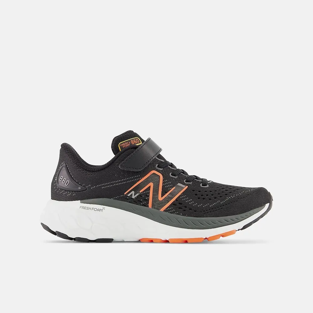 NEW BALANCE 童鞋 FRESH FOAM 黑紫 寬楦 黏帶 中童 PA860Q13 歷史價格詳細信息