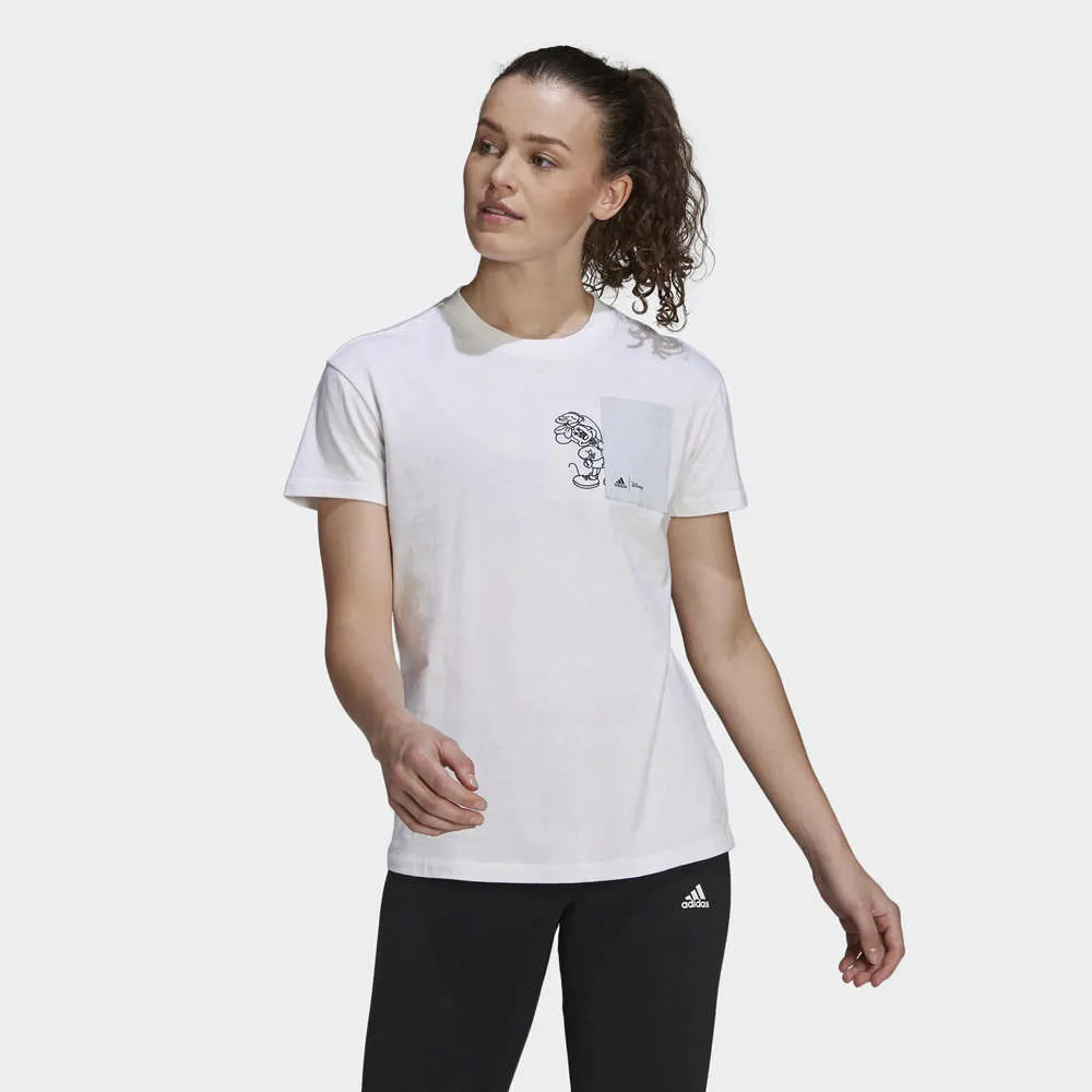 Adidas W DISNEY LIN T 女 黑 米妮 運動 休閒 短袖 GS0248 歷史價格詳細信息