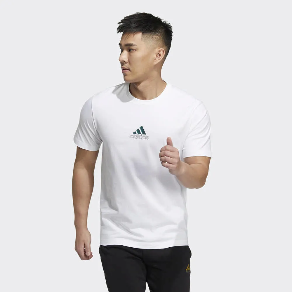 Adidas ST GFX Tee 男款 米白色 字母 休閒 運動 極簡 柔軟 棉質 百搭 短袖 上衣 IP4992 歷史價格詳細信息