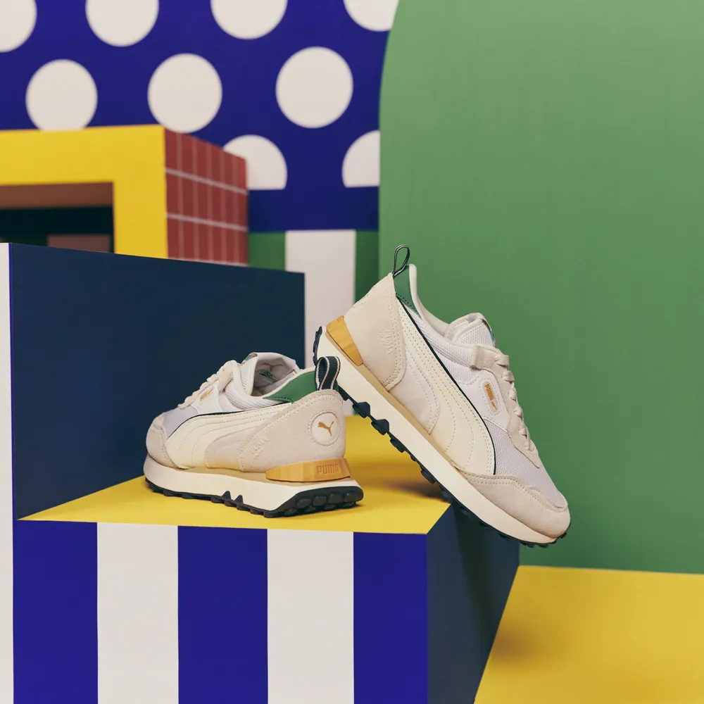 Puma 休閒鞋 Rider FV IVY League 米白 綠 男女鞋 瘦子 行銷款 【ACS】 38717301 歷史價格詳細信息