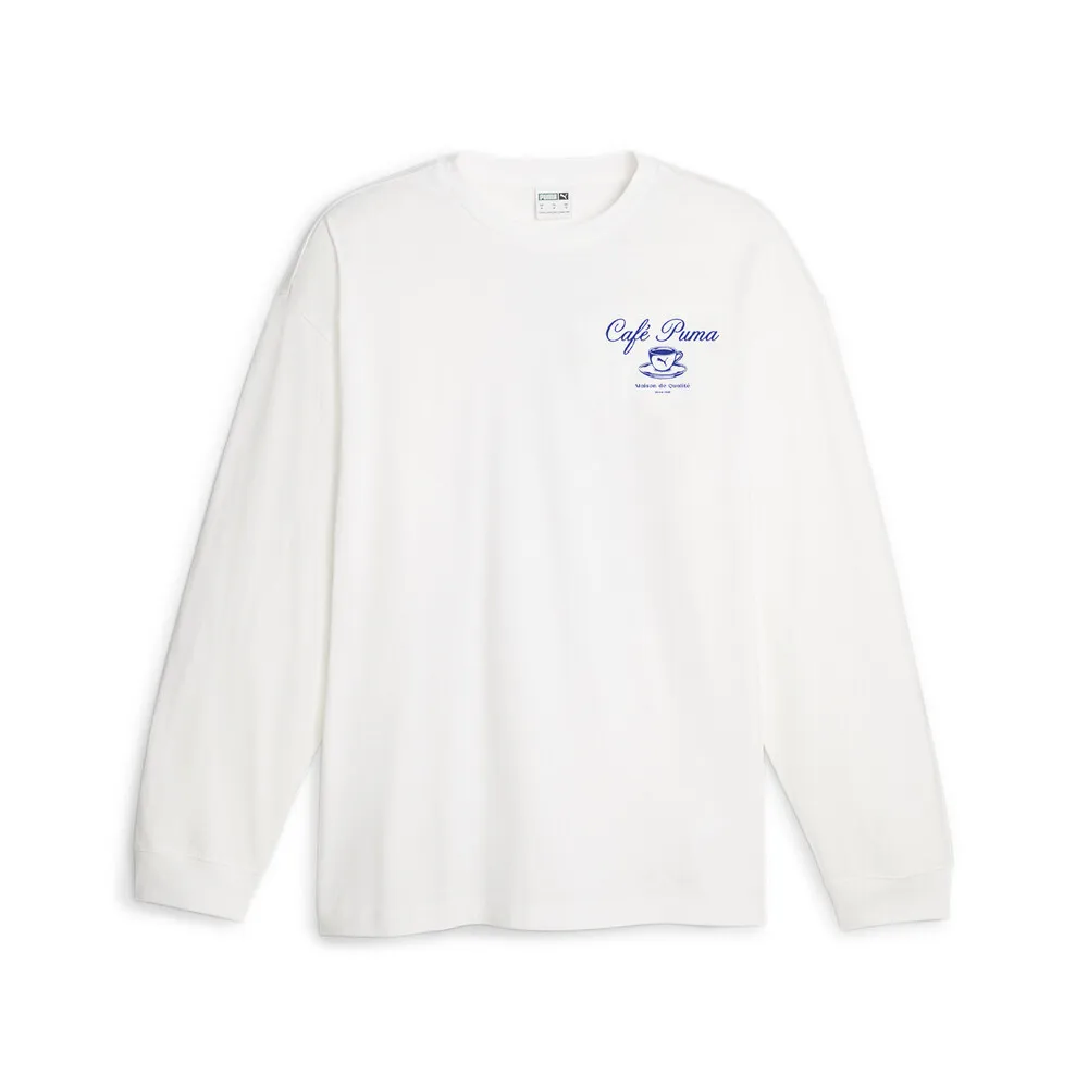 【PUMA官方旗艦】流行系列Cafe Puma薄長T恤 男性 62524301 歷史價格詳細信息