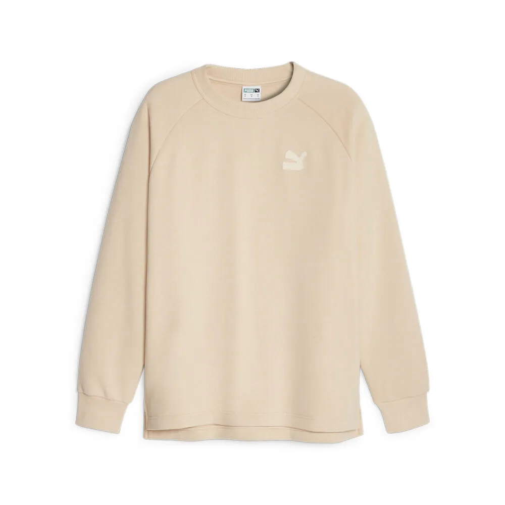 【PUMA】流行系列Classics質感圓領衫(N) 圓領套頭衫 男女款 白色 大學T-62521917 歷史價格詳細信息