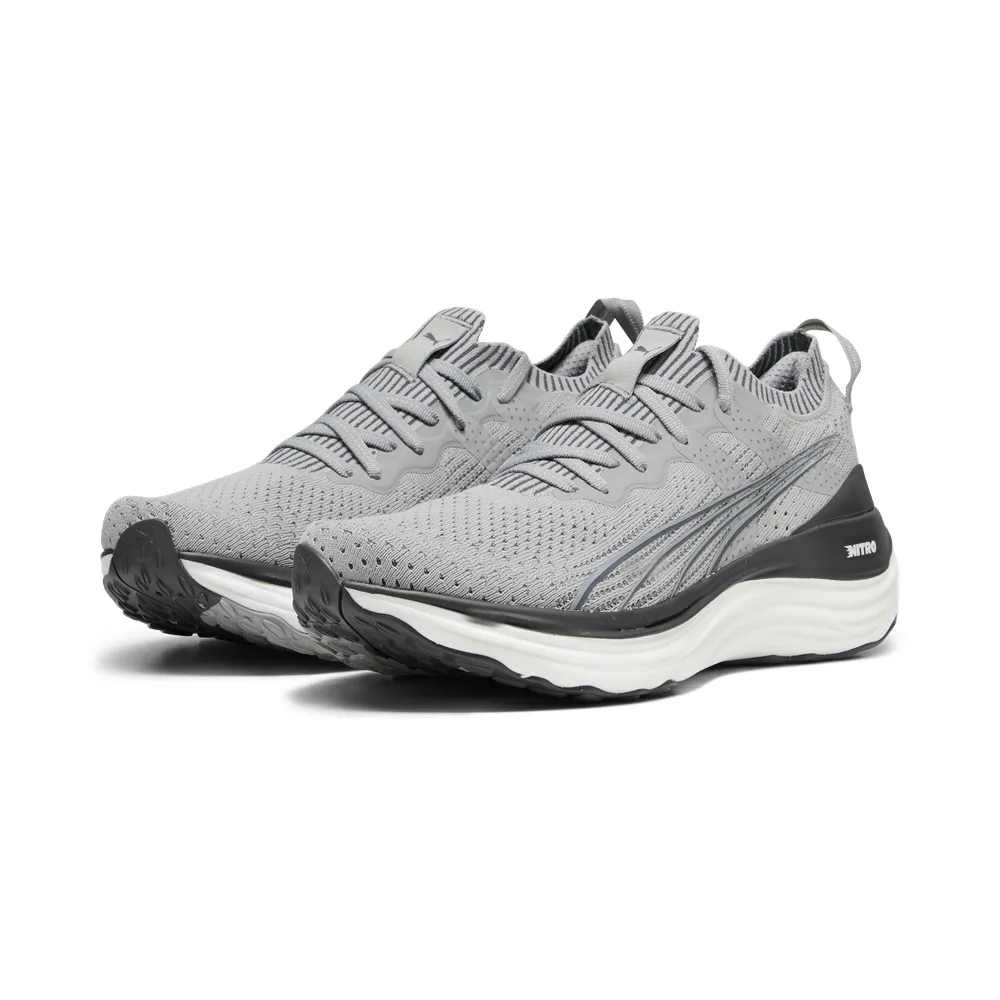 Puma ForeverRun Nitro Knit 男 灰 舒適 回彈 慢跑 運動 休閒 慢跑鞋 37913903 歷史價格詳細信息