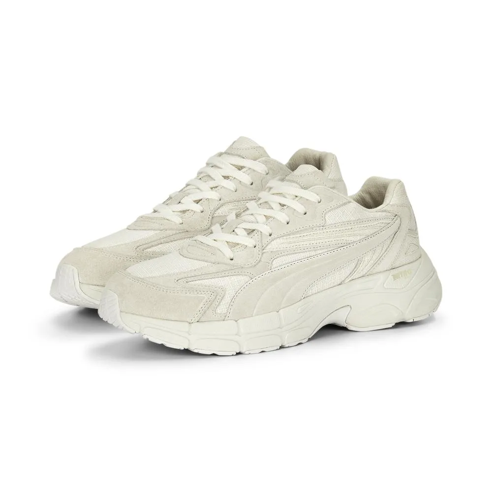 【PUMA】Teveris Nitro Blank Canvas 運動鞋 跑鞋 慢跑鞋 休閒鞋 女鞋 男鞋 灰 白 麂皮 皮革(38943501) 歷史價格詳細信息