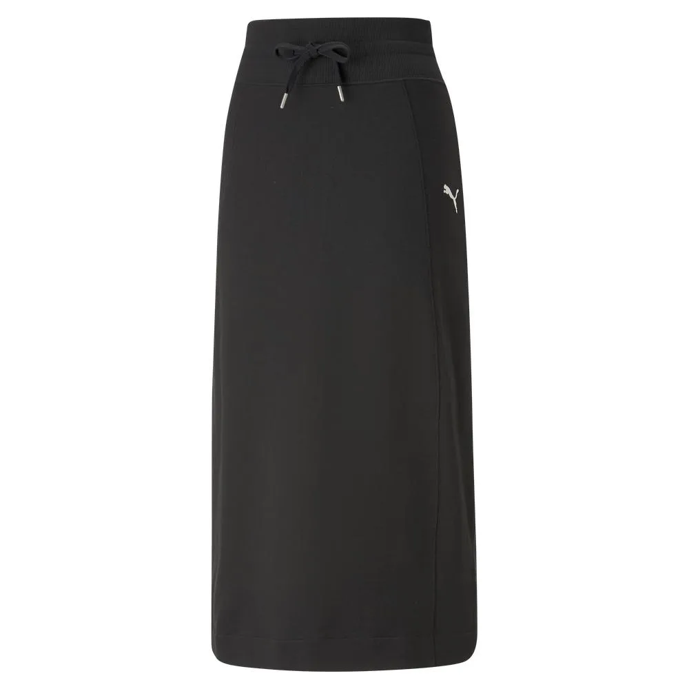 【PUMA】基本系列Her高腰直筒長褲(F) 長褲 女 黑色-68199001 歷史價格詳細信息