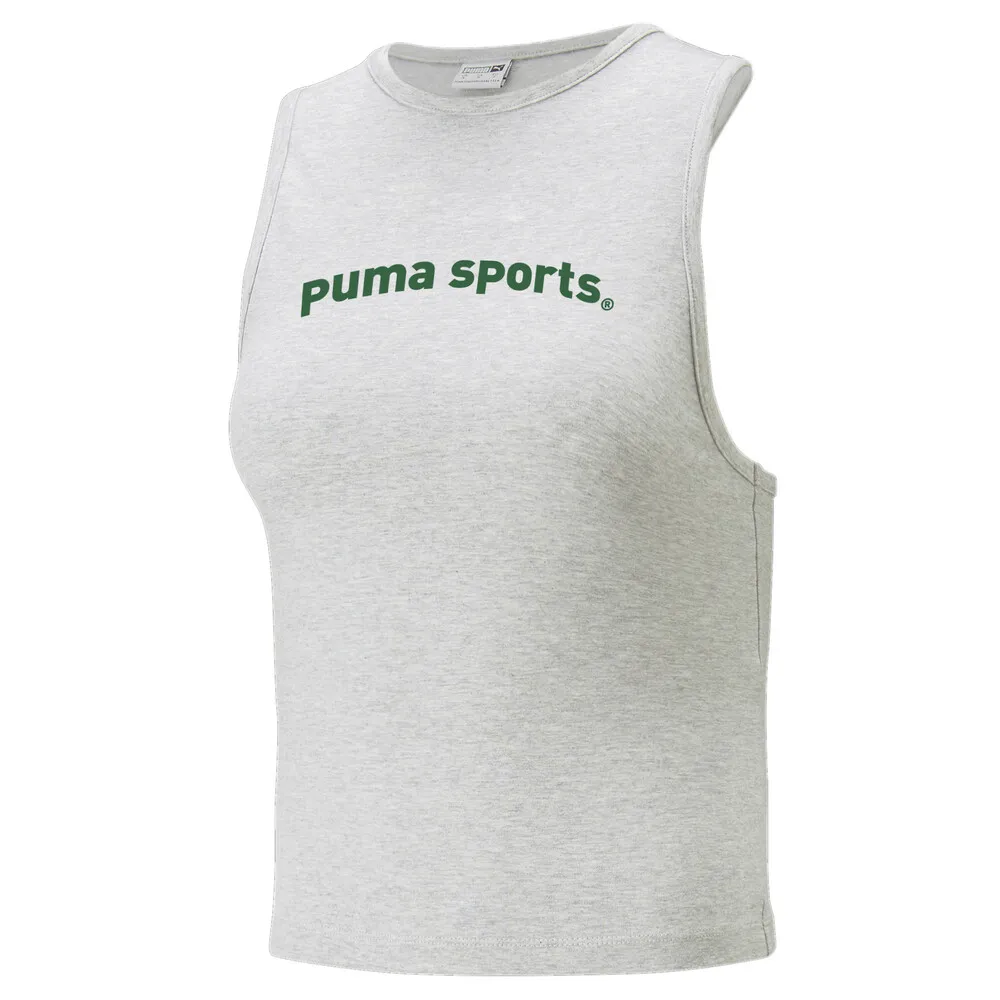Puma 背心 Team Tank 女款 灰 Julia吳卓源著用同款 合身 挖背 無袖 刺繡【ACS】62249304 歷史價格詳細信息