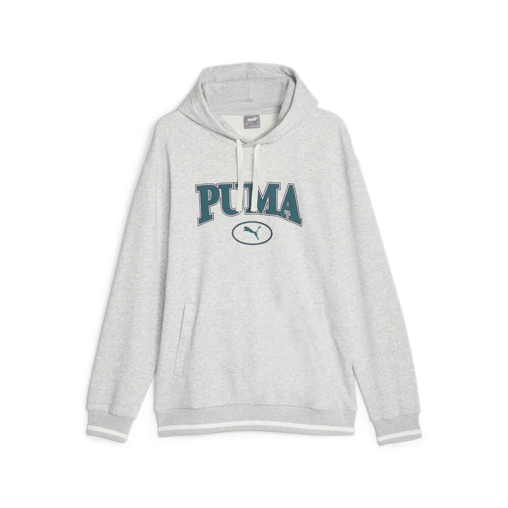 PUMA 帽T 基本系列 SQUAD 灰 藍LOGO 瘦子 厚連帽T 男 68125304 歷史價格詳細信息