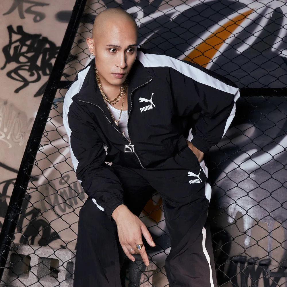 【PUMA】流行系列T7寬版風衣外套(N) 風衣外套 男女 黑色-62691301 歷史價格詳細信息