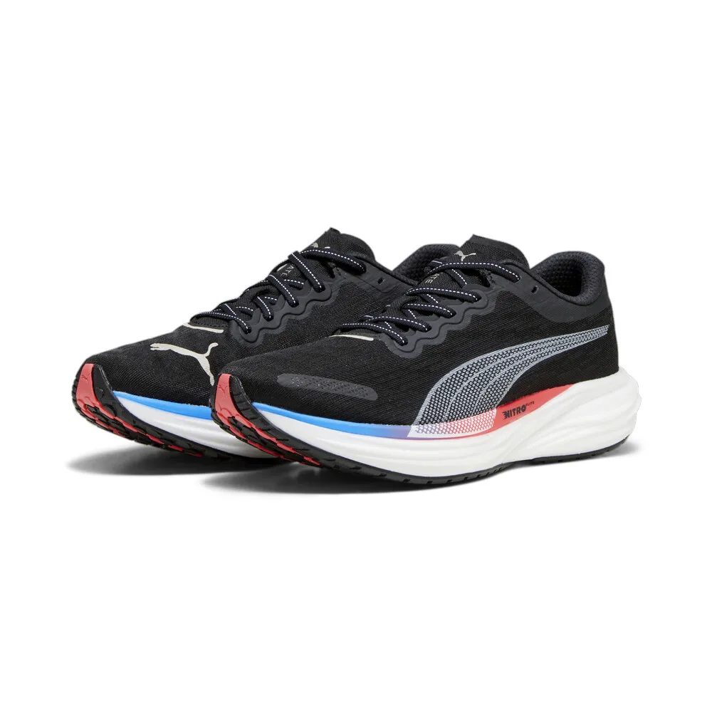 PUMA Deviate Nitro 2 慢跑鞋 運動鞋 氮氣挑戰 輕盈舒適 耐穿久站 男 37680701 黑 歷史價格詳細信息
