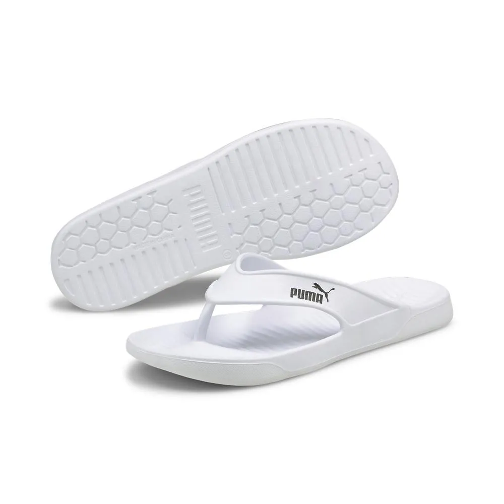 Puma 拖鞋 Aqua Flip 白 黑 男鞋 防水 涼拖鞋 夾腳拖 人字拖 基本款 【ACS】 375098-02 歷史價格詳細信息