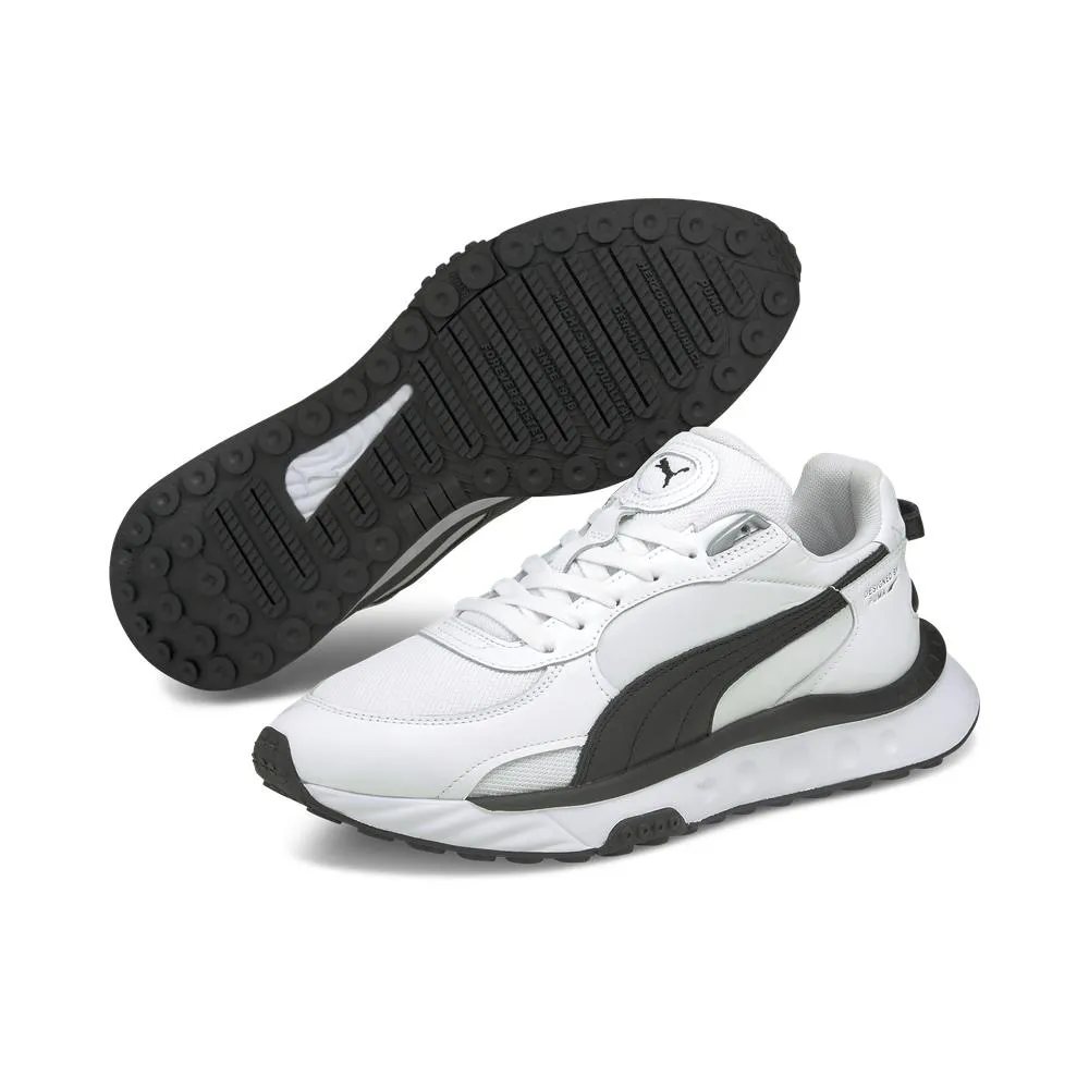 Puma 休閒鞋 Wild Rider Tumbled Wns 粉紅 白 厚底 女鞋 復古 【ACS】 38444801 歷史價格詳細信息
