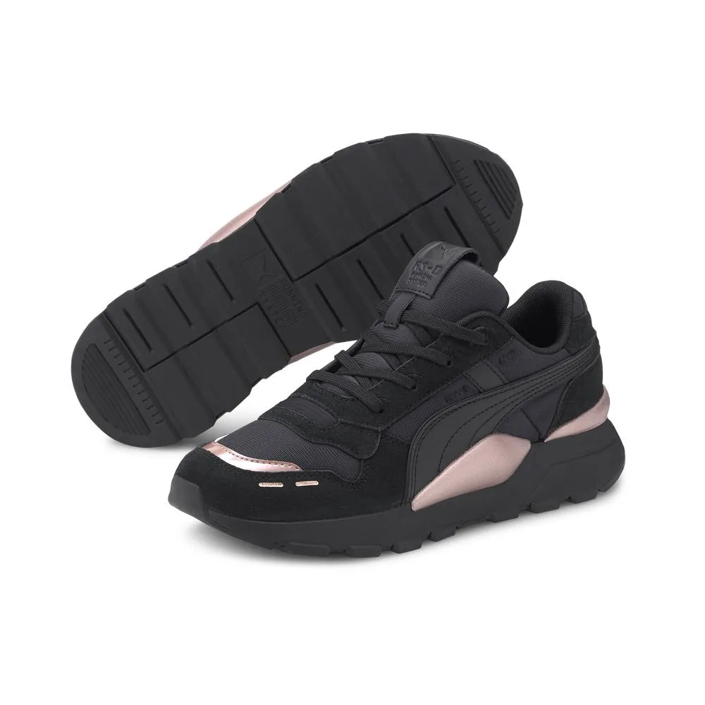 Puma Rs 2.0 黑色 麂皮 增高3.5CM 休閒運動鞋 女款NO.J0557【新竹皇家 37467002】 歷史價格詳細信息