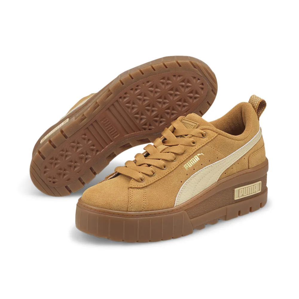 Puma 休閒鞋 Mayze Wedge Suede Wns 咖啡色 麂皮 卡其 厚底增高 女鞋 38674401 歷史價格詳細信息