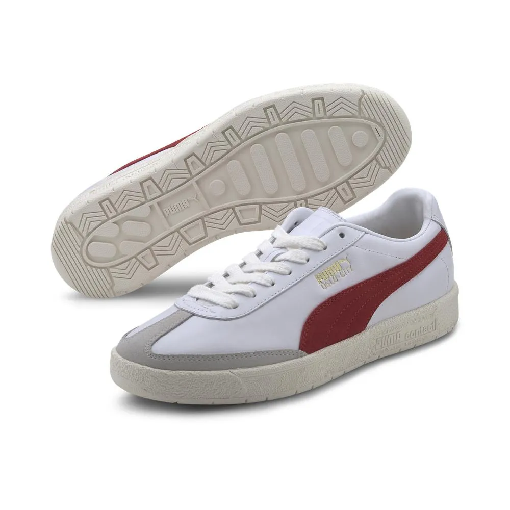 Puma Oslo-City 白色 皮質 休閒運動鞋 男款NO.B1586【新竹皇家 37480002】 歷史價格詳細信息