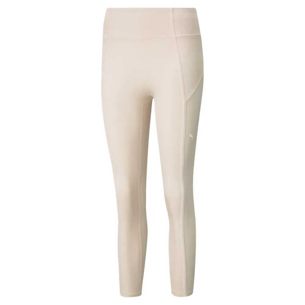 PUMA 瑜珈系列Studio高腰9分緊身褲(F) 女緊身長褲 52023227 米白色 歷史價格詳細信息