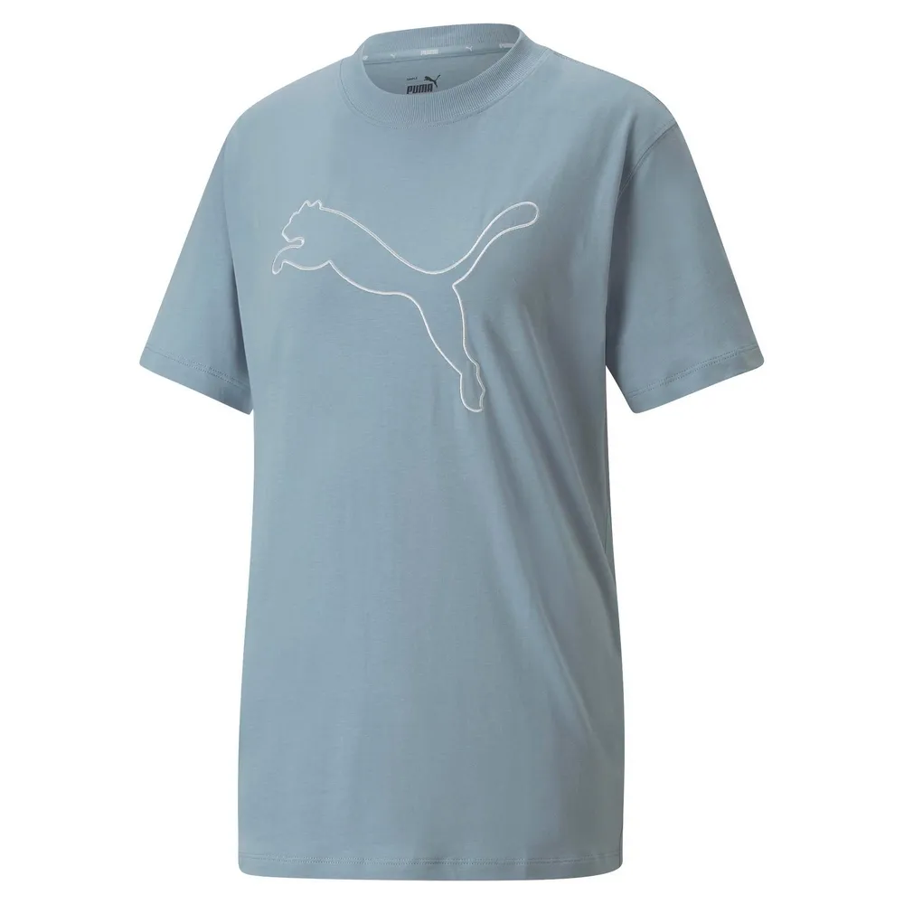 【PUMA】基本系列Her短袖T恤 短袖上衣 女 黃色-67310742 歷史價格詳細信息