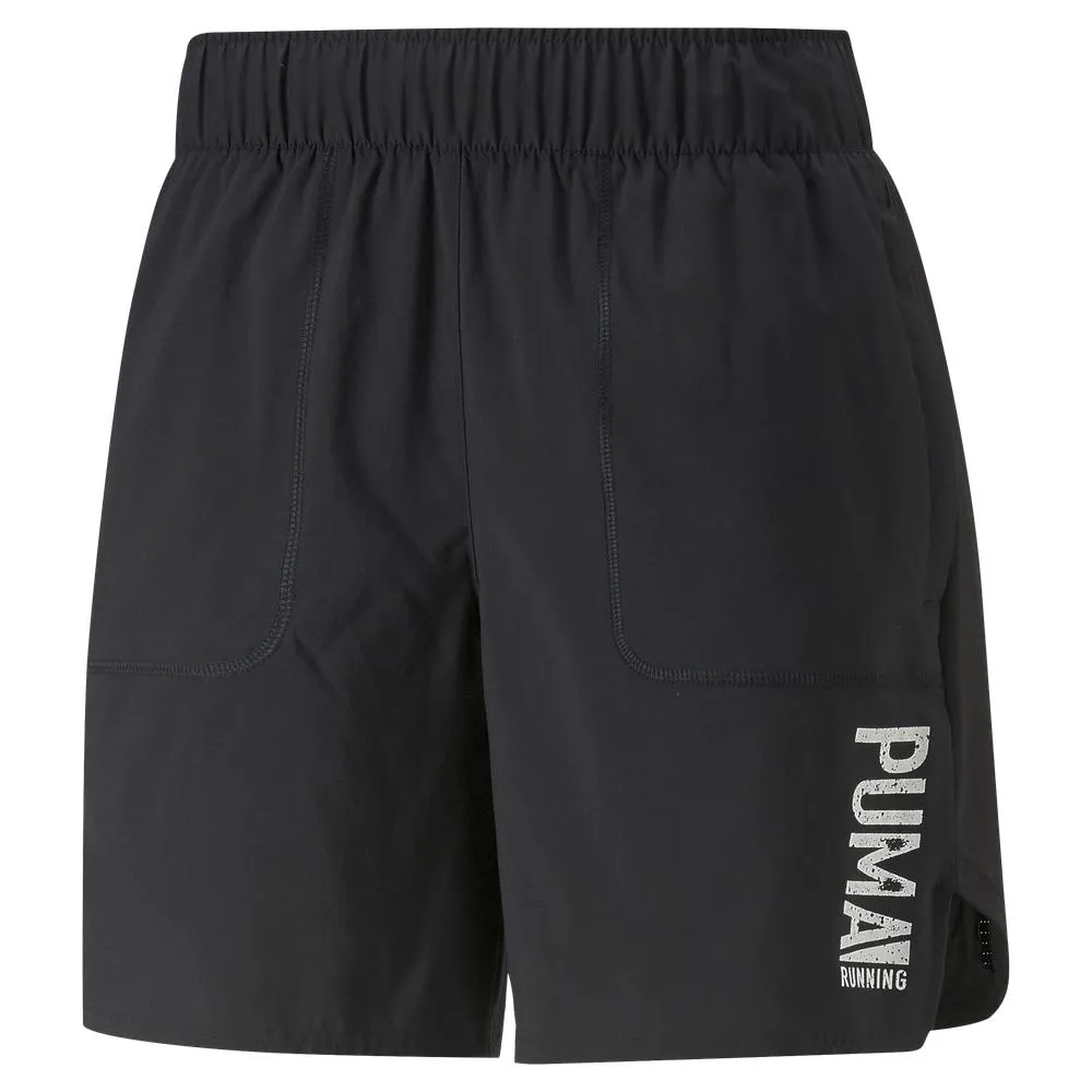 PUMA 短褲 慢跑系列PLCD圖樣 7吋 短風褲 男 52241651 黑色 歷史價格詳細信息