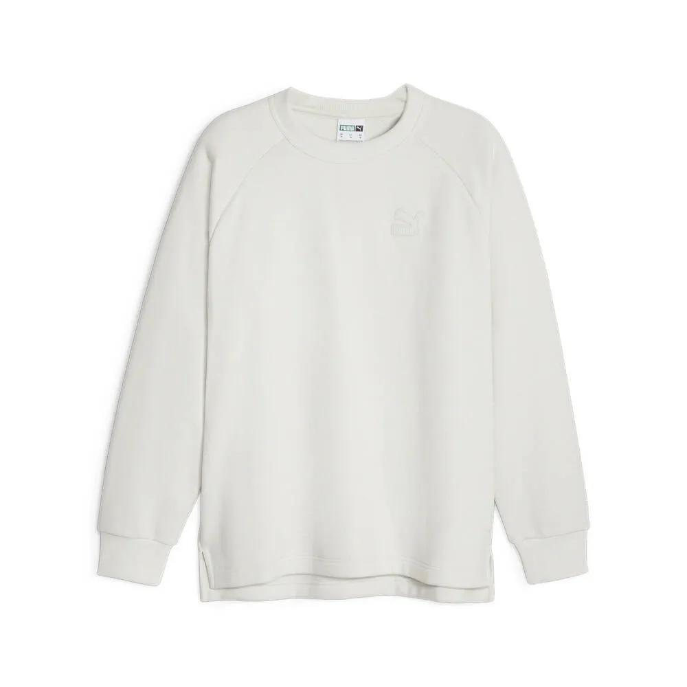 【PUMA】流行系列Classics質感圓領衫(N) 圓領套頭衫 男女款 白色 大學T-62521917 歷史價格詳細信息