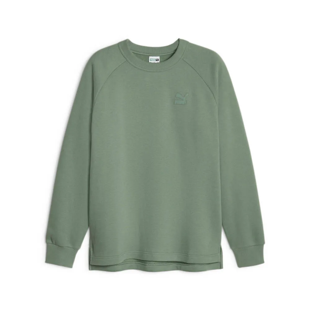 【PUMA】流行系列Classics質感圓領衫(N) 圓領套頭衫 男女款 白色 大學T-62521917 歷史價格詳細信息