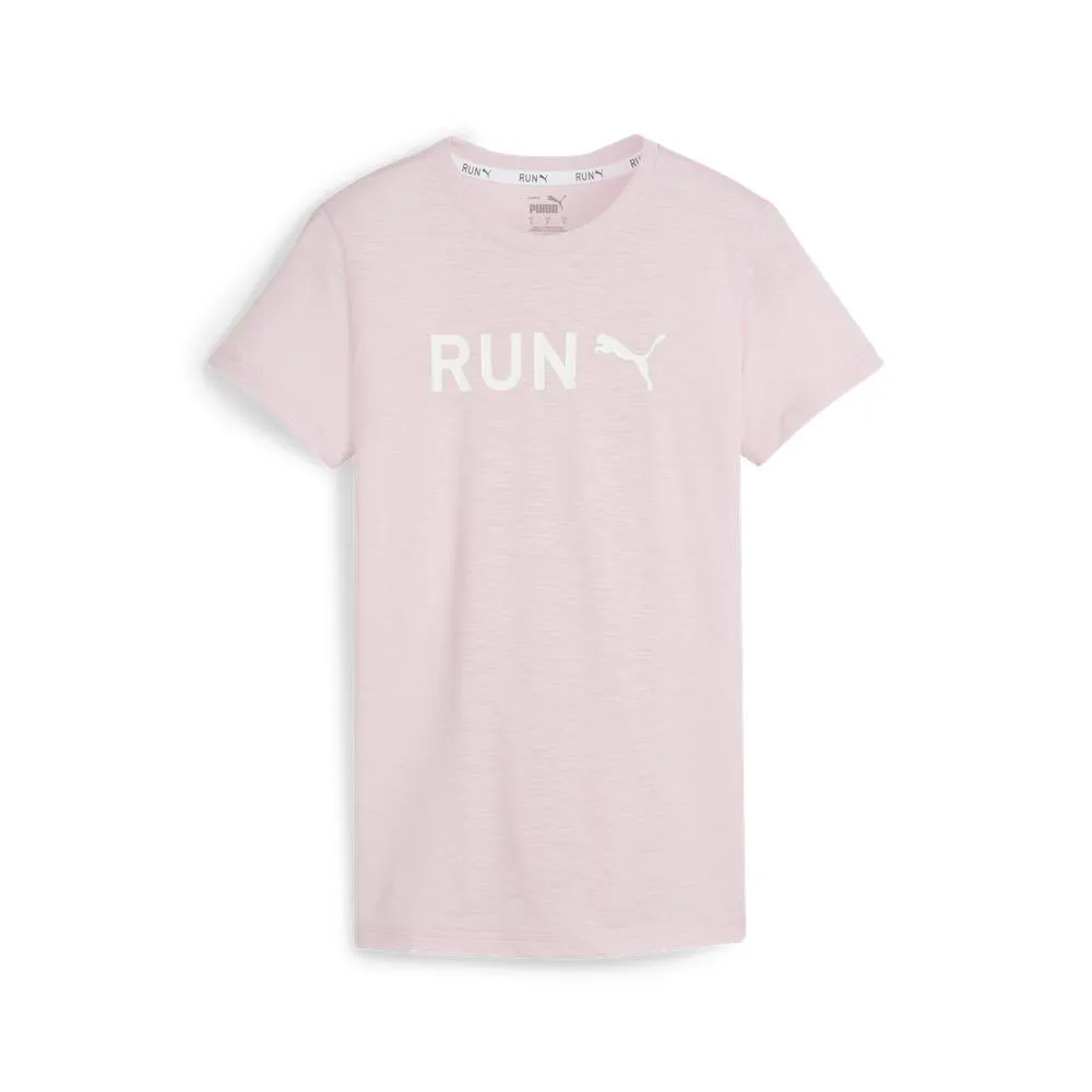【PUMA】 訓練系列Run圖樣短袖T恤 短袖上衣 男 黑色-52250101 歷史價格詳細信息