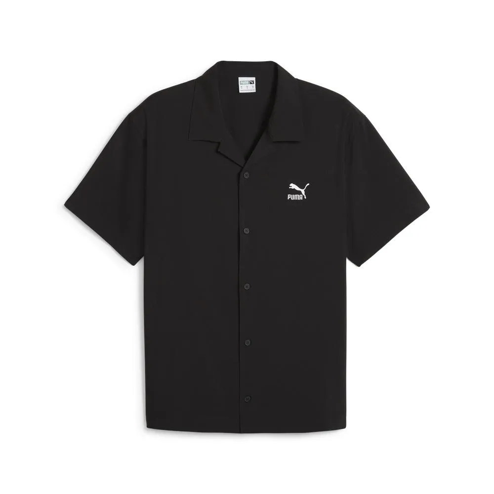 PUMA 短袖襯衫 流行系列Classics Pique短袖襯衫 男 53812980 淺灰色 歷史價格詳細信息