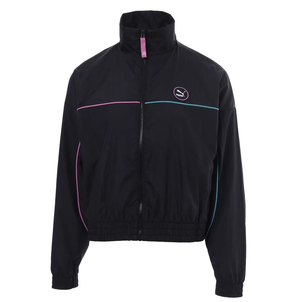 Puma 外套 SWxP 女款 黑 歐規 寬鬆【ACS】53518301 歷史價格詳細信息