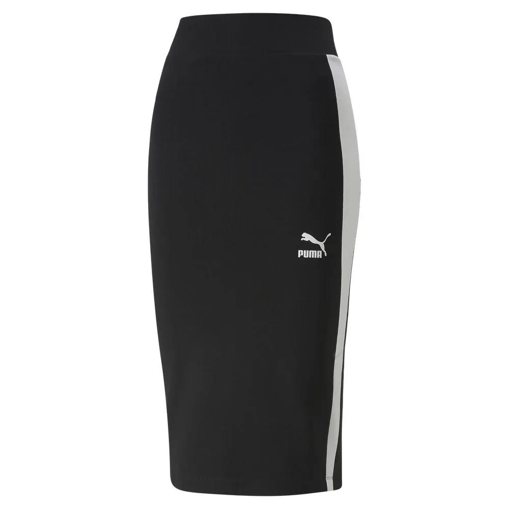 PUMA 長裙 流行系列造型T7中長裙(F) 女 53707101 黑白色 歷史價格詳細信息