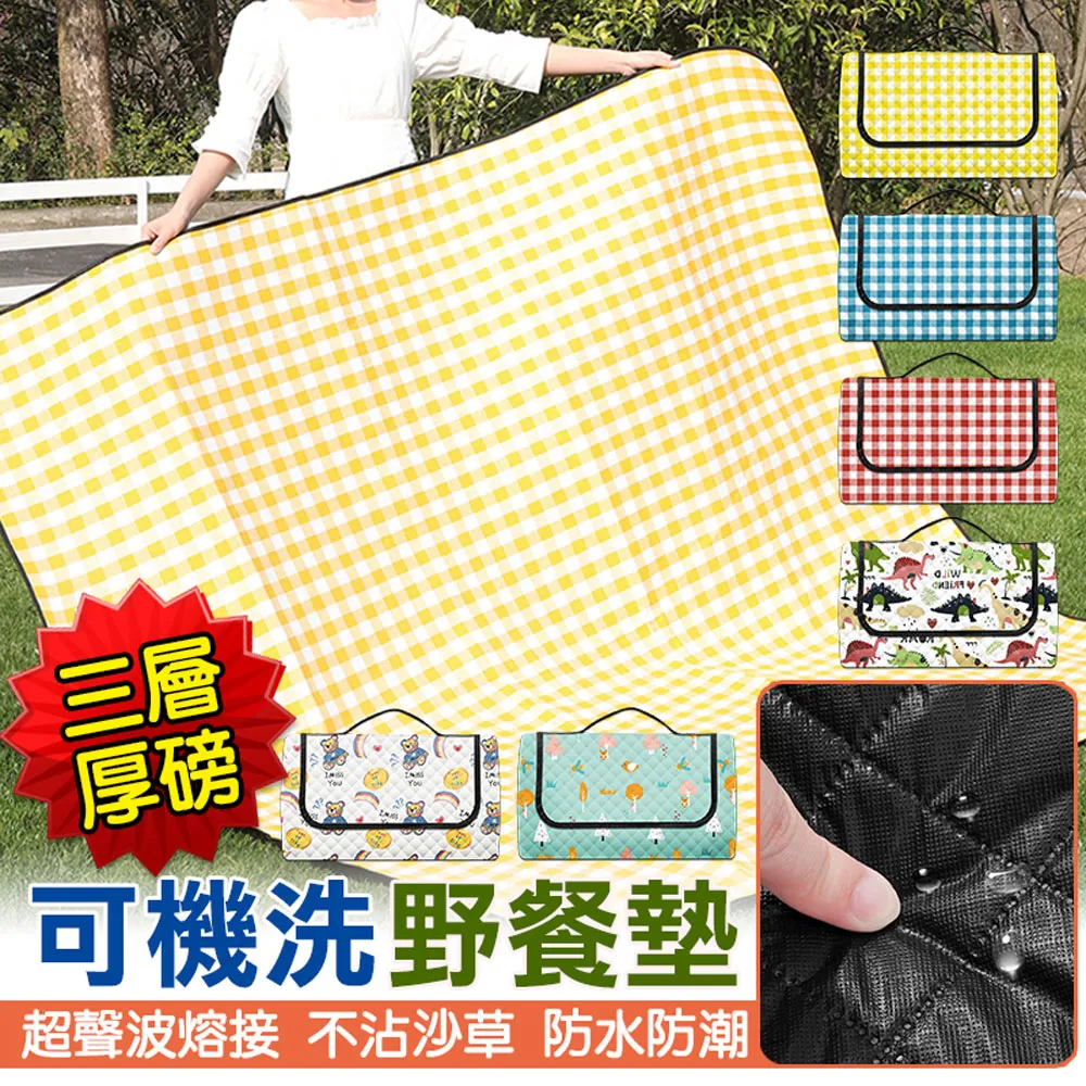 野餐墊超聲波野餐墊防潮墊加厚可機洗便攜戶外地墊露營野炊帳篷郊游坐墊防潮墊 歷史價格詳細信息