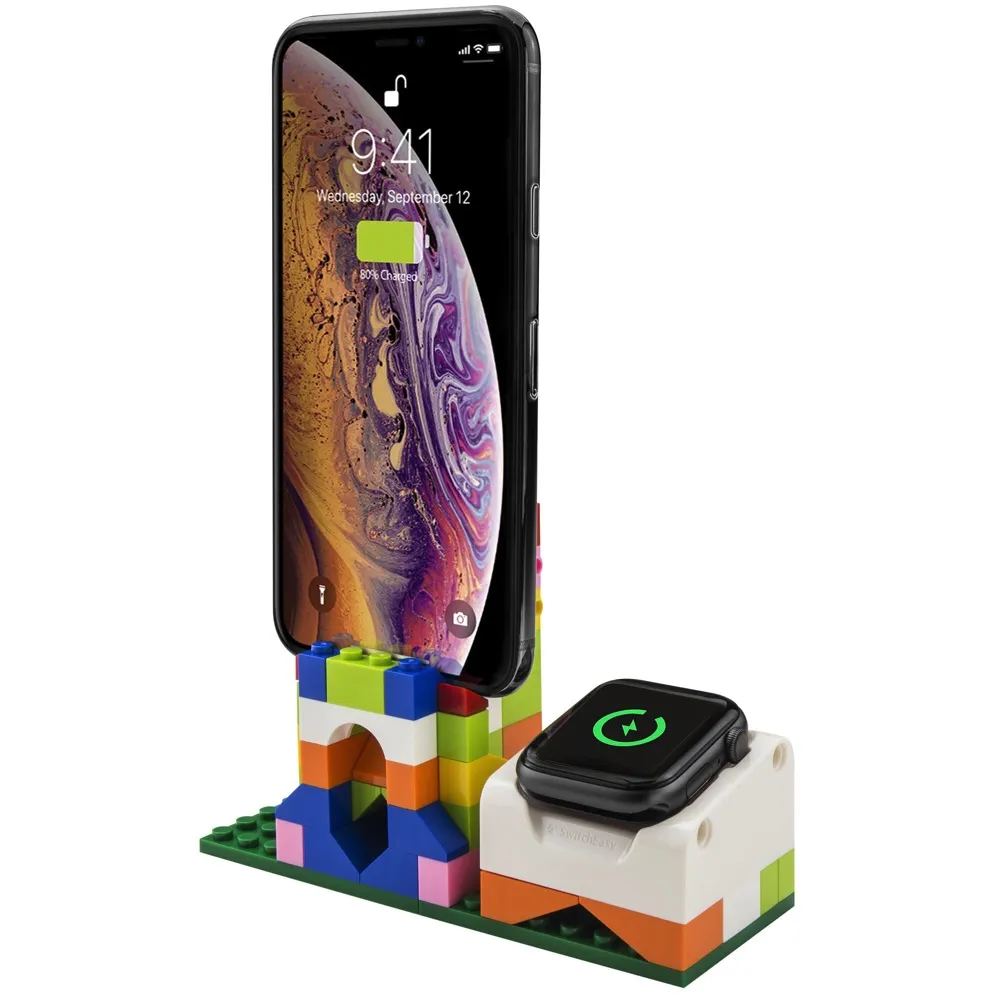 SwitchEasy 美國魚骨 BLOCKS Apple Watch 6/5/4/SE DIY樂高積木手錶架 歷史價格詳細信息
