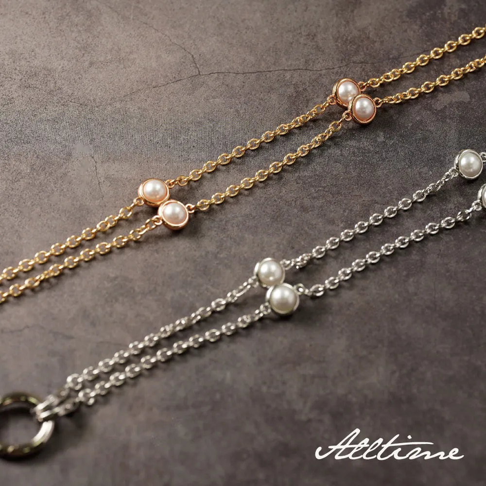 【完全計時】配件館｜珍珠金屬鏈飾手機包包兩用背繩 附夾片 歷史價格詳細信息